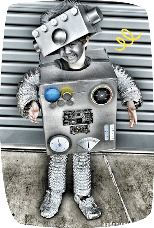 Halloween-kostumer-boern-diy-robot